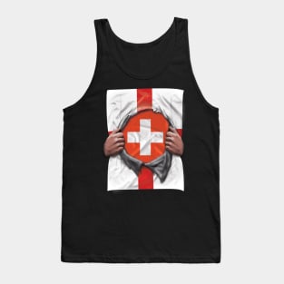 Switzerland Flag English Flag Ripped - Gift for Swiss From Switzerland Tank Top